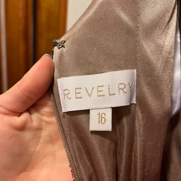 Revelry Rose Gold Sequin Bridesmaid Dress - Picture 6 of 8